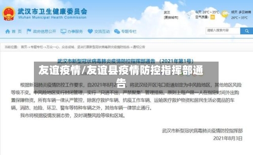 友谊疫情/友谊县疫情防控指挥部通告