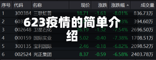 623疫情的简单介绍-第2张图片