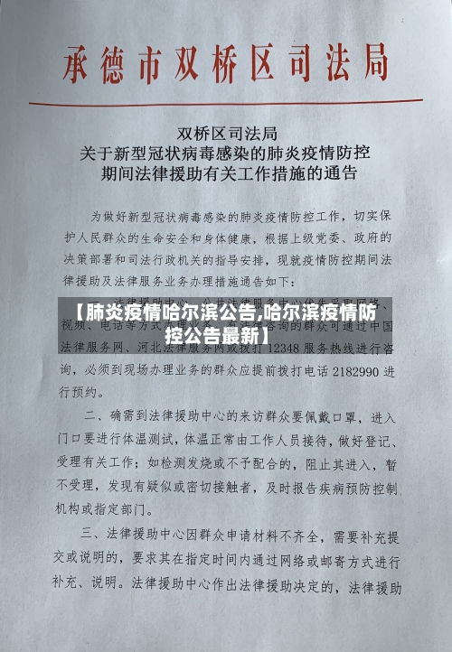 【肺炎疫情哈尔滨公告,哈尔滨疫情防控公告最新】-第2张图片