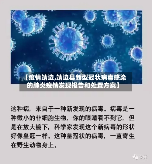 【疫情靖边,靖边县新型冠状病毒感染的肺炎疫情发现报告和处置方案】