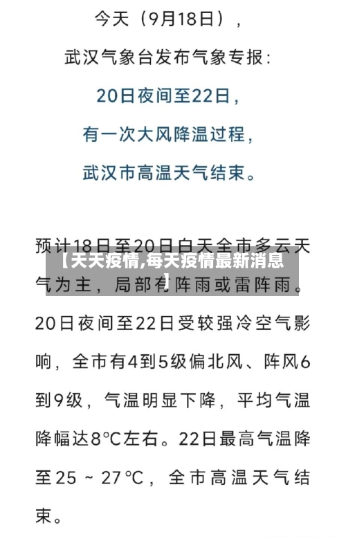 【天天疫情,每天疫情最新消息】