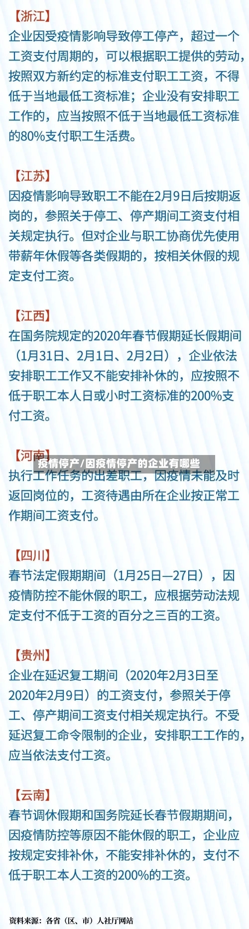 疫情停产/因疫情停产的企业有哪些