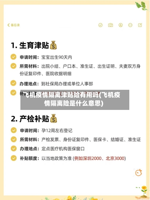 飞机疫情隔离津贴险有用吗(飞机疫情隔离险是什么意思)-第3张图片