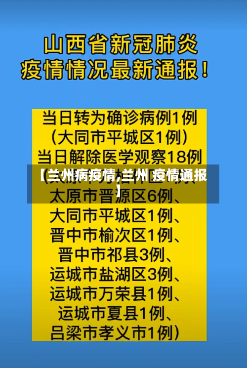 【兰州病疫情,兰州 疫情通报】-第2张图片