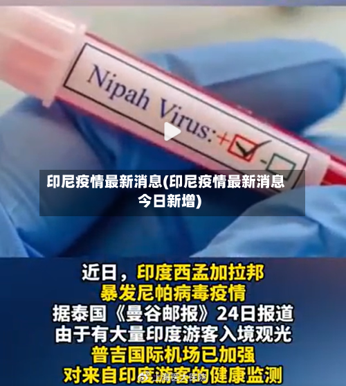 印尼疫情最新消息(印尼疫情最新消息今日新增)-第2张图片