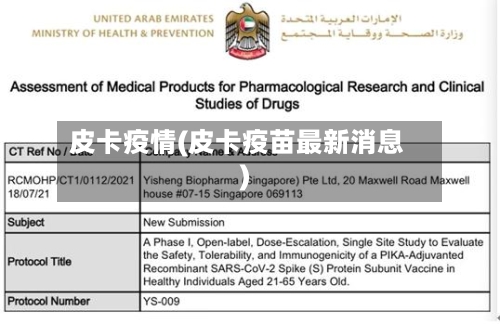 皮卡疫情(皮卡疫苗最新消息)