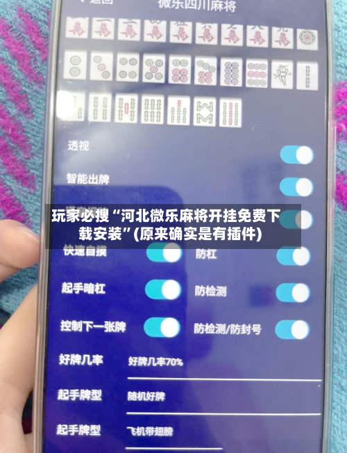 玩家必搜“河北微乐麻将开挂免费下载安装”(原来确实是有插件)-第2张图片