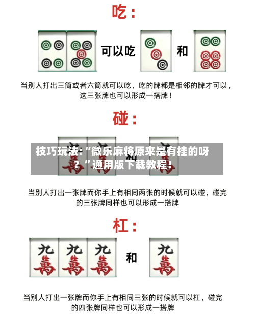 技巧玩法:“微乐麻将原来是有挂的呀?”通用版下载教程!