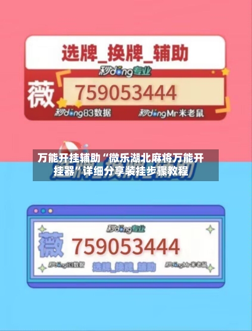 万能开挂辅助“微乐湖北麻将万能开挂器”详细分享装挂步骤教程